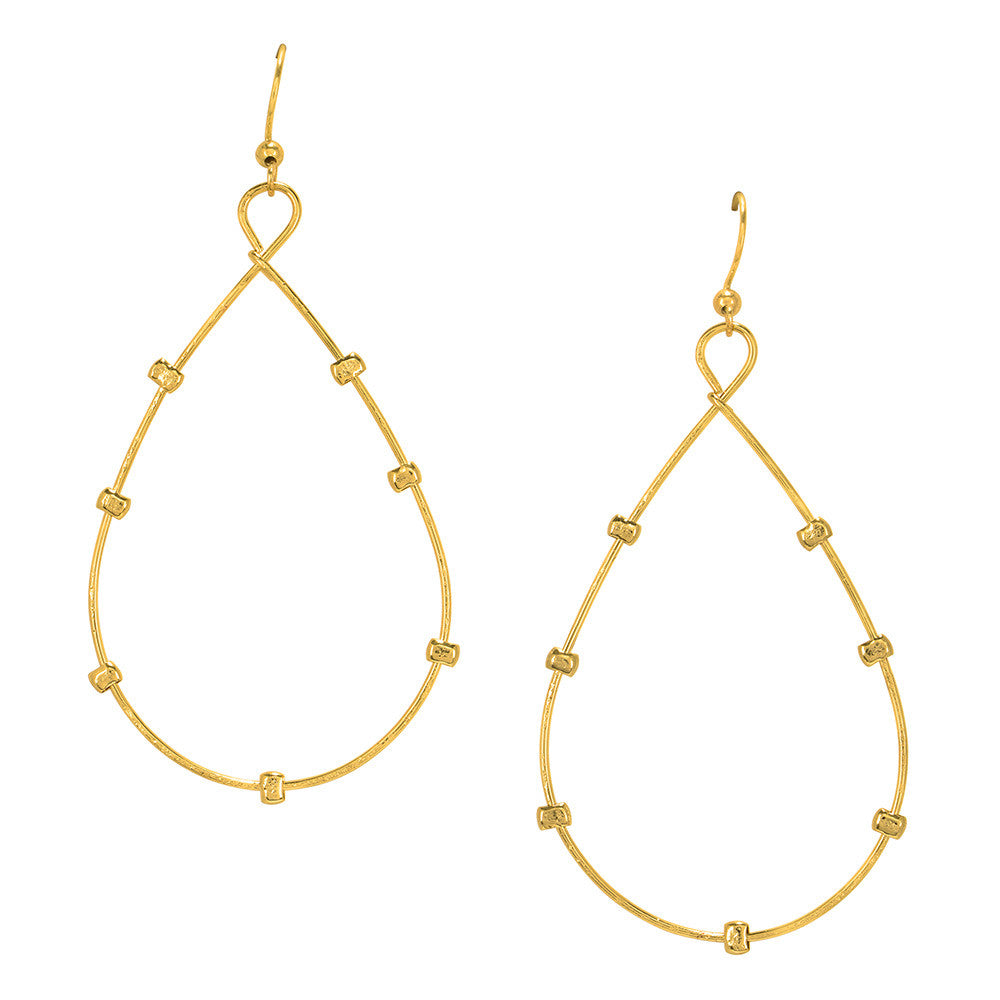 Stud Tear Drop Earrings