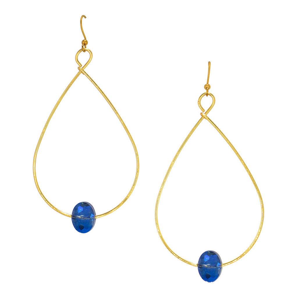 Tear Drop Embellished Earrings