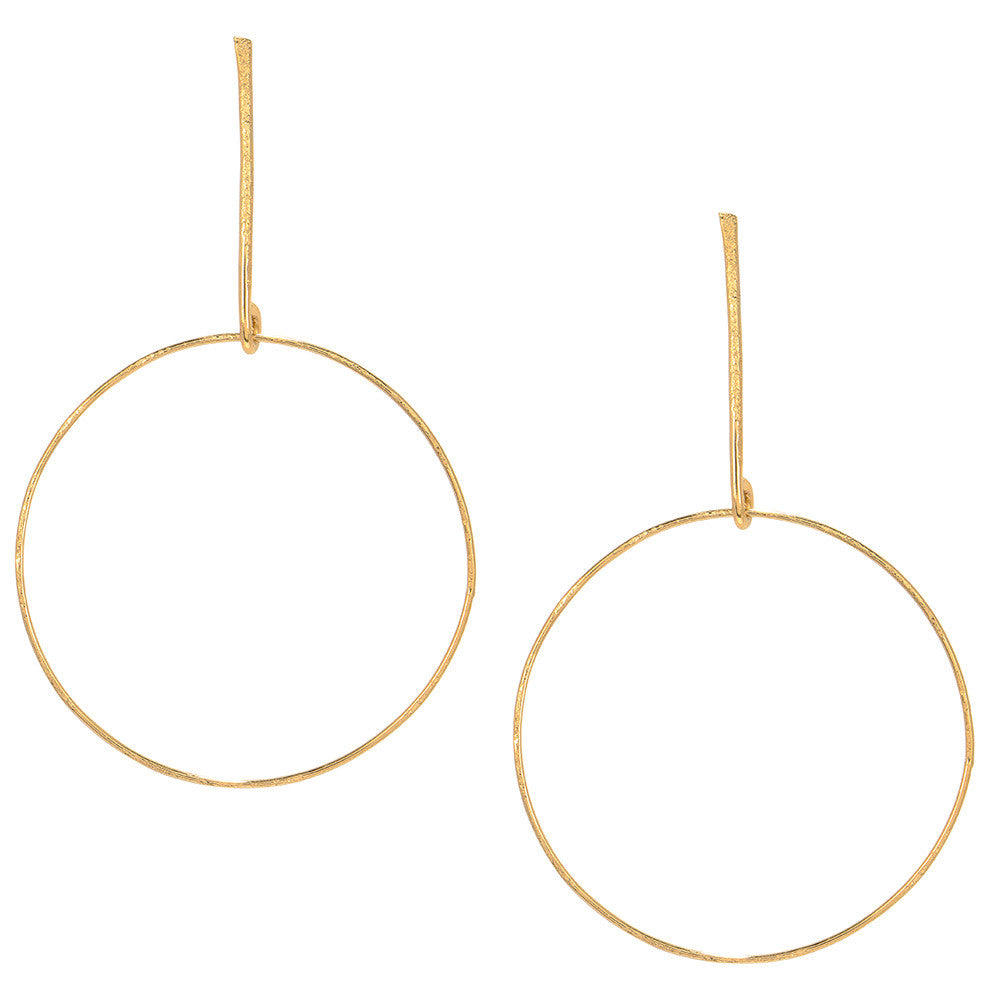 Stick and Circle Earrings