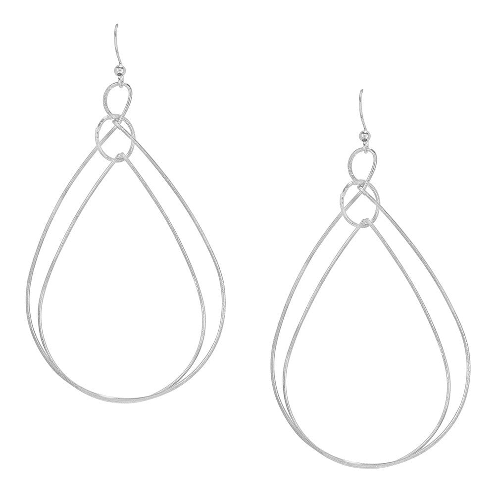 Double Tear Drop Earrings