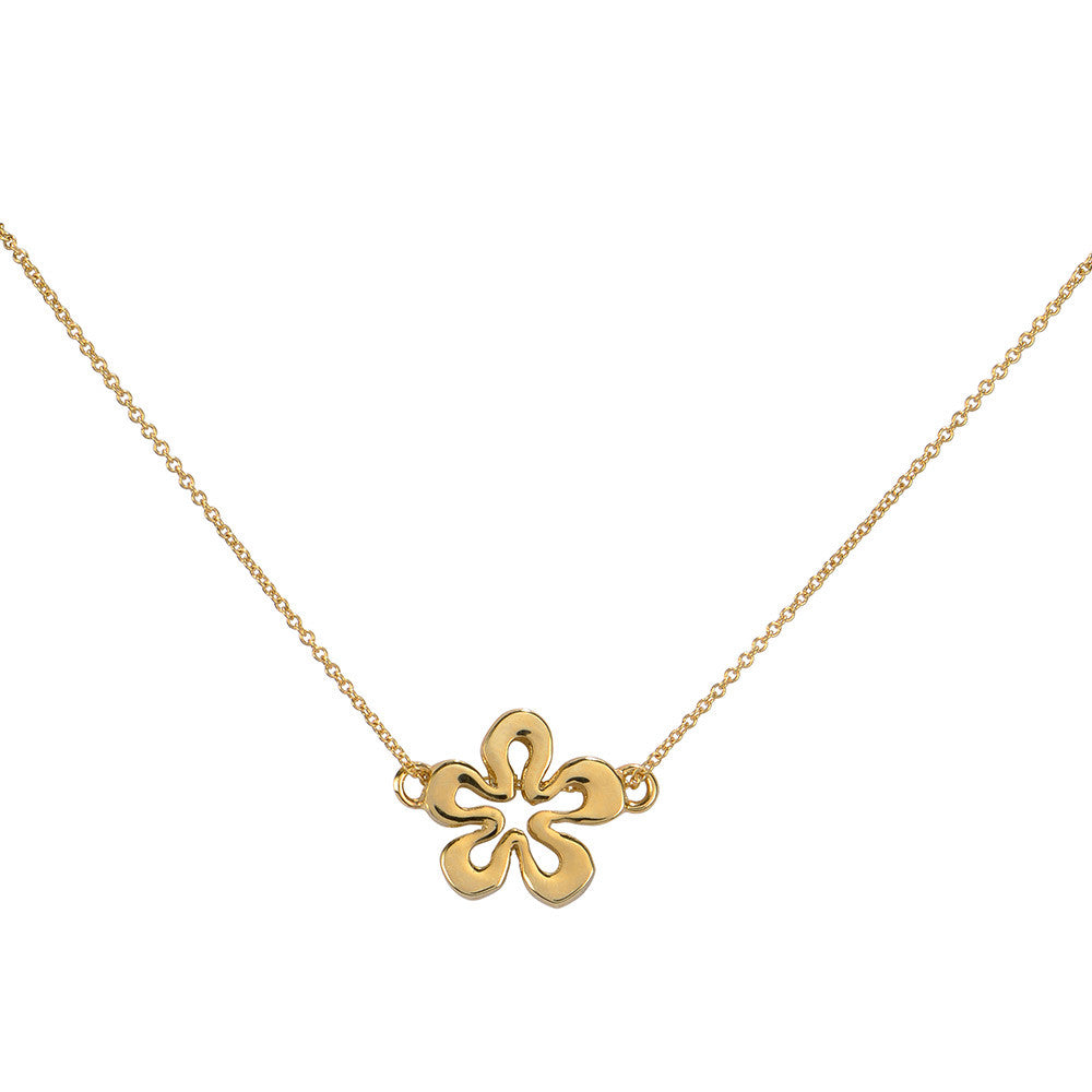 Single Dainty Small Flower Necklace